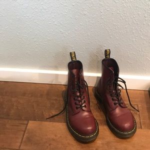 Maroon Dr. Martins
